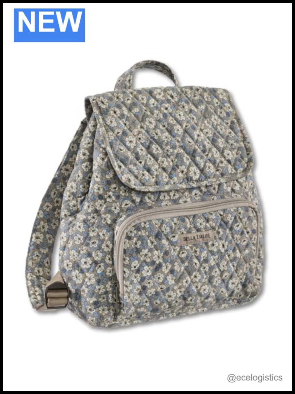 Quilted Mini Backpack Purse for Women, Hands-Free Bag with 6 Pockets